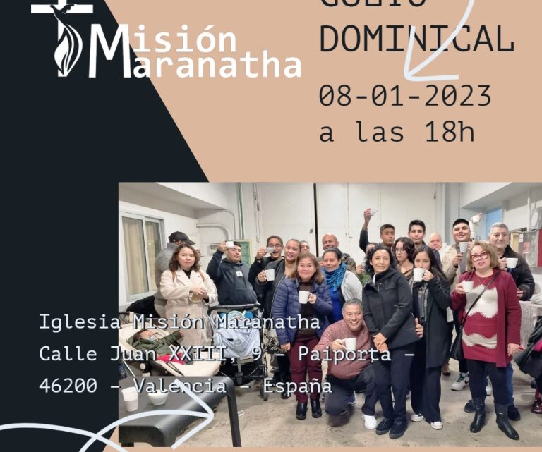 Culto Dominical el 15-01-2023 a las 18h